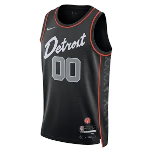 Maillot Homme Detroit Pistons Personnalisé City Edition 2023-24 Noir Swingman