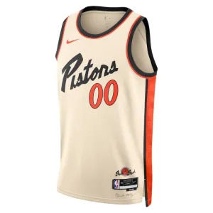 Maillot Homme Detroit Pistons Personnalisé City Edition 2024-25 Blanc Swingman