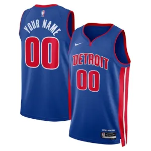 Maillot Homme Detroit Pistons Personnalisé Icon Edition Bleu Swingman