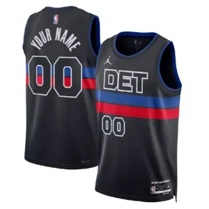 Maillot Homme Detroit Pistons Personnalisé Statement Edition Noir Swingman
