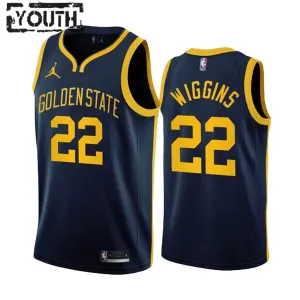 Maillot Enfant Golden State Warriors Andrew Wiggins 22 Statement Edition Navy Swingman Maillot Enfant Golden State Warriors Andrew Wiggins 22 Statement Edition Navy Swingman