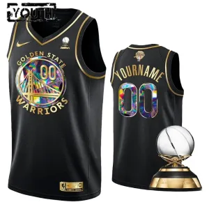 Maillot Enfant Golden State Warriors Diamond Edition Personnalisé Noir Swingman Maillot Enfant Golden State Warriors Diamond Edition Personnalisé Noir Swingman