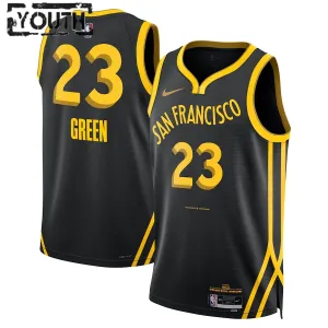 Maillot Enfant Golden State Warriors Draymond Green City Edition 2023-24 Noir Swingman