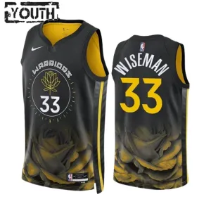 Maillot Enfant Golden State Warriors James Wiseman 33 City Edition 2022-23 Noir Swingman Maillot Enfant Golden State Warriors James Wiseman 33 City Edition 2022-23 Noir Swingman