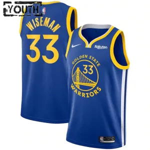 Maillot Enfant Golden State Warriors James Wiseman 33 Icon Edition Royal Swingman