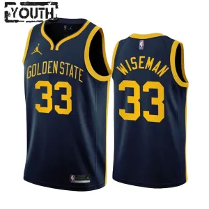 Maillot Enfant Golden State Warriors James Wiseman 33 Statement Edition Navy Swingman Maillot Enfant Golden State Warriors James Wiseman 33 Statement Edition Navy Swingman