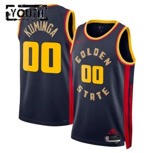 Maillot Enfant Golden State Warriors Jonathan Kuminga City Edition 2024-25 Navy Swingman