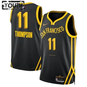 Maillot Enfant Golden State Warriors Klay Thompson City Edition 2023-24 Noir Swingman