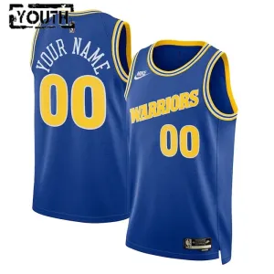 Maillot Enfant Golden State Warriors Personnalisé Classic Edition 2022-23 Bleu Swingman