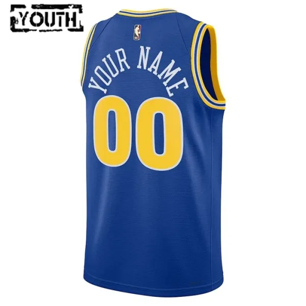 Maillot Enfant Golden State Warriors Personnalisé Classic Edition 2022-23 Bleu Swingman