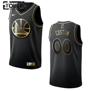 Maillot Enfant Golden State Warriors Personnalisé Golden Edition Noir Swingman Maillot Enfant Golden State Warriors Personnalisé Golden Edition Noir Swingman