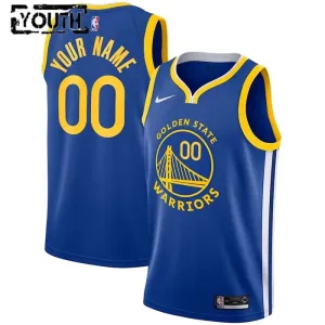 Maillot Enfant Golden State Warriors Personnalisé Icon Edition Bleu Swingman