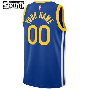 Maillot Enfant Golden State Warriors Personnalisé Icon Edition Bleu Swingman