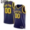 Maillot Enfant Golden State Warriors Personnalisé Statement Edition Navy Swingman