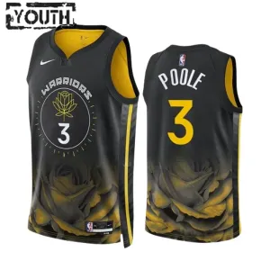 Maillot Enfant Golden State Warriors Poole 3 City Edition 2022-23 Noir Swingman Maillot Enfant Golden State Warriors Poole 3 City Edition 2022-23 Noir Swingman