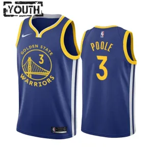 Maillot Enfant Golden State Warriors Poole 3 Icon Edition Royal Swingman