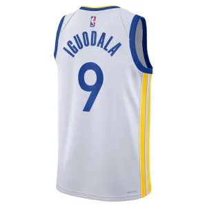 Maillot Homme Golden State Warriors Andre Iguodala 9 Association Edition Blanc Swingman