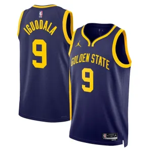 Maillot Homme Golden State Warriors Andre Iguodala 9 Statement Edition Bleu Swingman