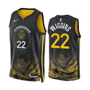 Maillot Homme Golden State Warriors Andrew Wiggins 22 City Edition 2022-23 Noir Swingman