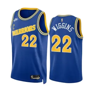 Maillot Homme Golden State Warriors Andrew Wiggins 22 Classic Edition 2022-23 Bleu Swingman Maillot Homme Golden State Warriors Andrew Wiggins 22 Classic Edition 2022-23 Bleu Swingman