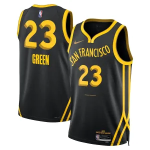 Maillot Homme Golden State Warriors Draymond Green City Edition 2023-24 Noir Swingman