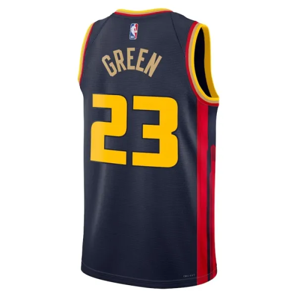 Maillot Homme Golden State Warriors Draymond Green City Edition 2024-25 Navy Swingman