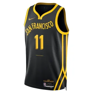 Maillot Homme Golden State Warriors Klay Thompson City Edition 2023-24 Noir Swingman