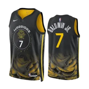Maillot Homme Golden State Warriors Patrick Baldwin JR 7 City Edition 2022-23 Noir Swingman Maillot Homme Golden State Warriors Patrick Baldwin JR 7 City Edition 2022-23 Noir Swingman