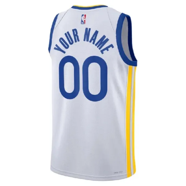 Maillot Homme Golden State Warriors Personnalisé Association Edition Blanc Swingman