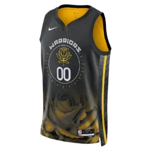 Maillot Homme Golden State Warriors Personnalisé City Edition 2022-23 Noir Swingman