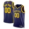 Maillot Homme Golden State Warriors Personnalisé Statement Edition Navy Swingman
