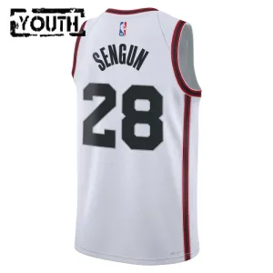 Maillot Enfant Houston Rockets Alperen Sengun City Edition 2024-25 Blanc Swingman