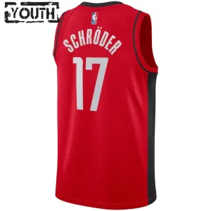 Maillot Enfant Houston Rockets Dennis Schroder 17 Icon Edition Rouge Swingman