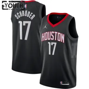 Maillot Enfant Houston Rockets Dennis Schroder 17 Statement Edition Noir Swingman