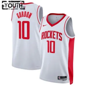 Maillot Enfant Houston Rockets Eric Gordon 10 Association Edition Blanc Swingman