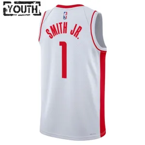 Maillot Enfant Houston Rockets Jabari Smith JR 1 Association Edition Blanc Swingman