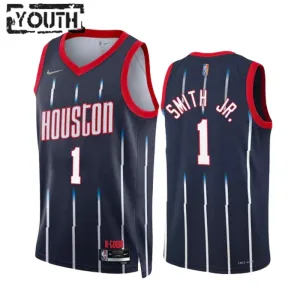 Maillot Enfant Houston Rockets Jabari Smith JR 1 City Edition 2022-23 Navy Swingman