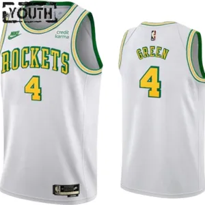 Maillot Enfant Houston Rockets Jalen Green 0 Classic Edition 2022-23 Blanc Swingman Maillot Enfant Houston Rockets Jalen Green 0 Classic Edition 2022-23 Blanc Swingman