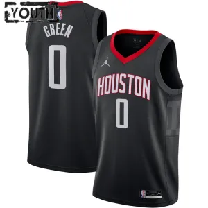 Maillot Enfant Houston Rockets Jalen Green 0 Statement Edition Noir Swingman