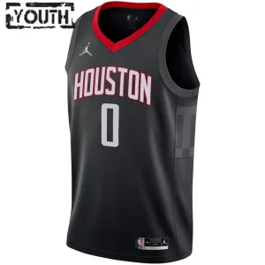 Maillot Enfant Houston Rockets Jalen Green 0 Statement Edition Noir Swingman