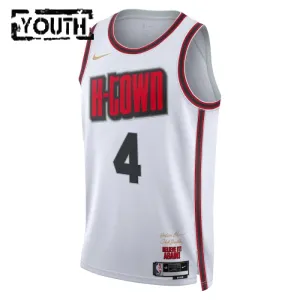 Maillot Enfant Houston Rockets Jalen Green City Edition 2024-25 Blanc Swingman