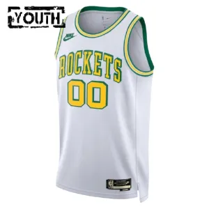 Maillot Enfant Houston Rockets Personnalisé Classic Edition 2022-23 Blanc Swingman