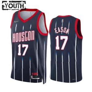 Maillot Enfant Houston Rockets Tari Eason 17 City Edition 2022-23 Navy Swingman Maillot Enfant Houston Rockets Tari Eason 17 City Edition 2022-23 Navy Swingman