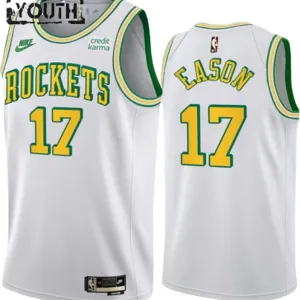 Maillot Enfant Houston Rockets Tari Eason 17 Classic Edition 2022-23 Blanc Swingman Maillot Enfant Houston Rockets Tari Eason 17 Classic Edition 2022-23 Blanc Swingman