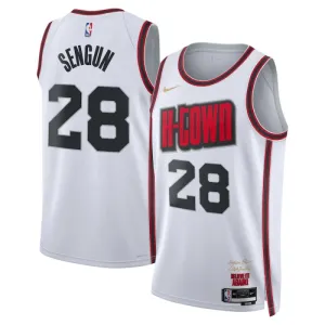 Maillot Homme Houston Rockets Alperen Sengun City Edition 2024-25 Blanc Swingman
