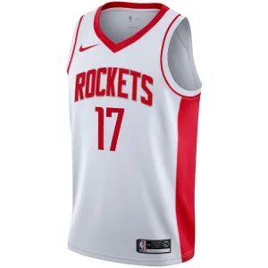 Maillot Homme Houston Rockets Dennis Schroder 17 Association Edition Blanc Swingman