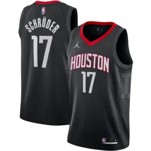 Maillot Homme Houston Rockets Dennis Schroder 17 Statement Edition Noir Swingman