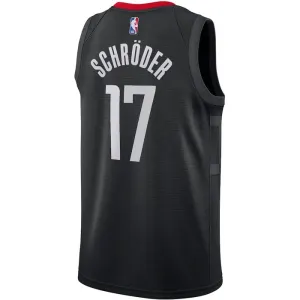 Maillot Homme Houston Rockets Dennis Schroder 17 Statement Edition Noir Swingman