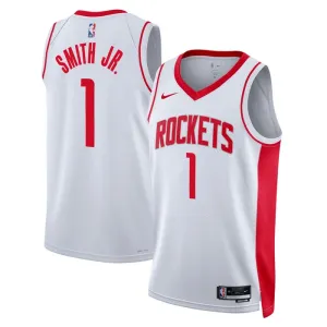 Maillot Homme Houston Rockets Jabari Smith JR 1 Association Edition Blanc Swingman