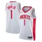 Maillot Homme Houston Rockets Jabari Smith JR 1 Association Edition Blanc Swingman